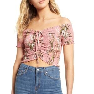 Cinch Front Smock Top